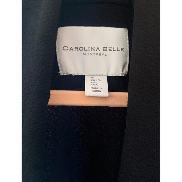 Carolina Belle Montreal Dressy Black Vest Size Large - Picture 3 of 4